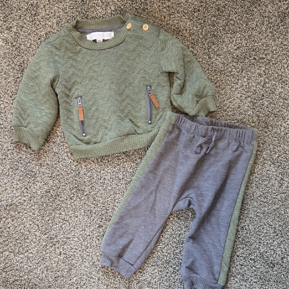 Rachel Zoe Green and Gray Sweatpants for Comfort